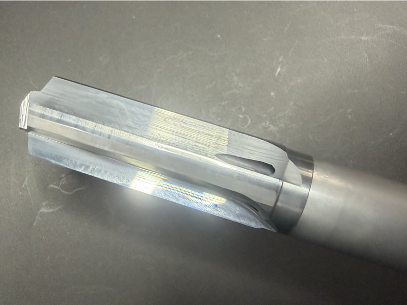 超硬ガンリーマ φ19.99 の底刃再研磨｜摩耗・形状崩れした底刃を修正